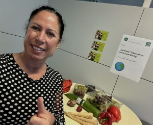 Foodsharing bei der PSD Bank mit unserer Nachhaltigkeitsbeauftragten